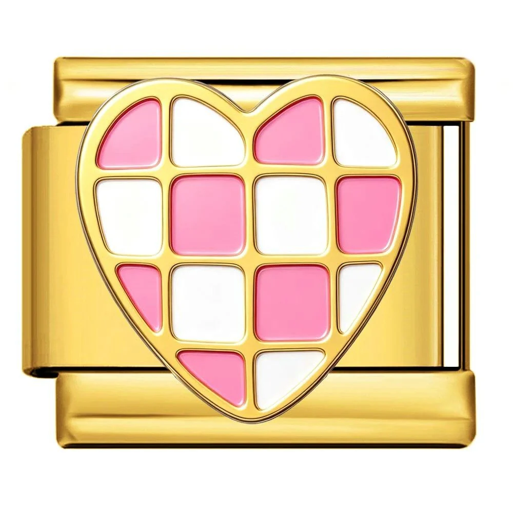 Pink Checkered Heart - Image 2